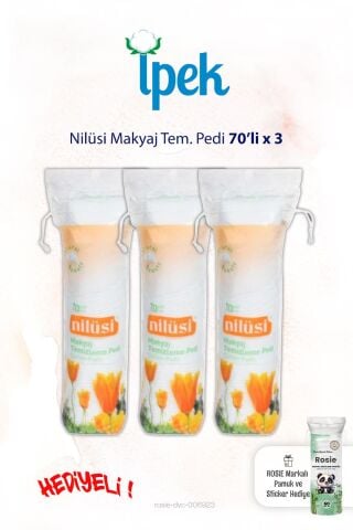 Nilüsi 70'li x 3 Makyaj Tem. Pamuğu ve Rosie
