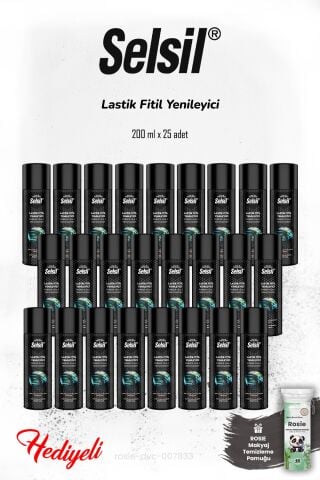 Selsil 25'li 200 ml Lastik Fitil Yenileyici ve ROSIE
