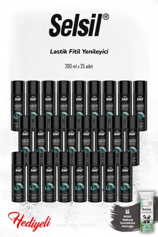 Selsil 25'li 200 ml Lastik Fitil Yenileyici ve ROSIE