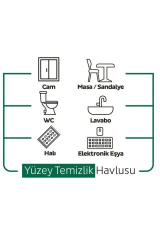 Sleepy Easy Clean Yüzey Temizlik Havlusu 100' lü x 4 Adet