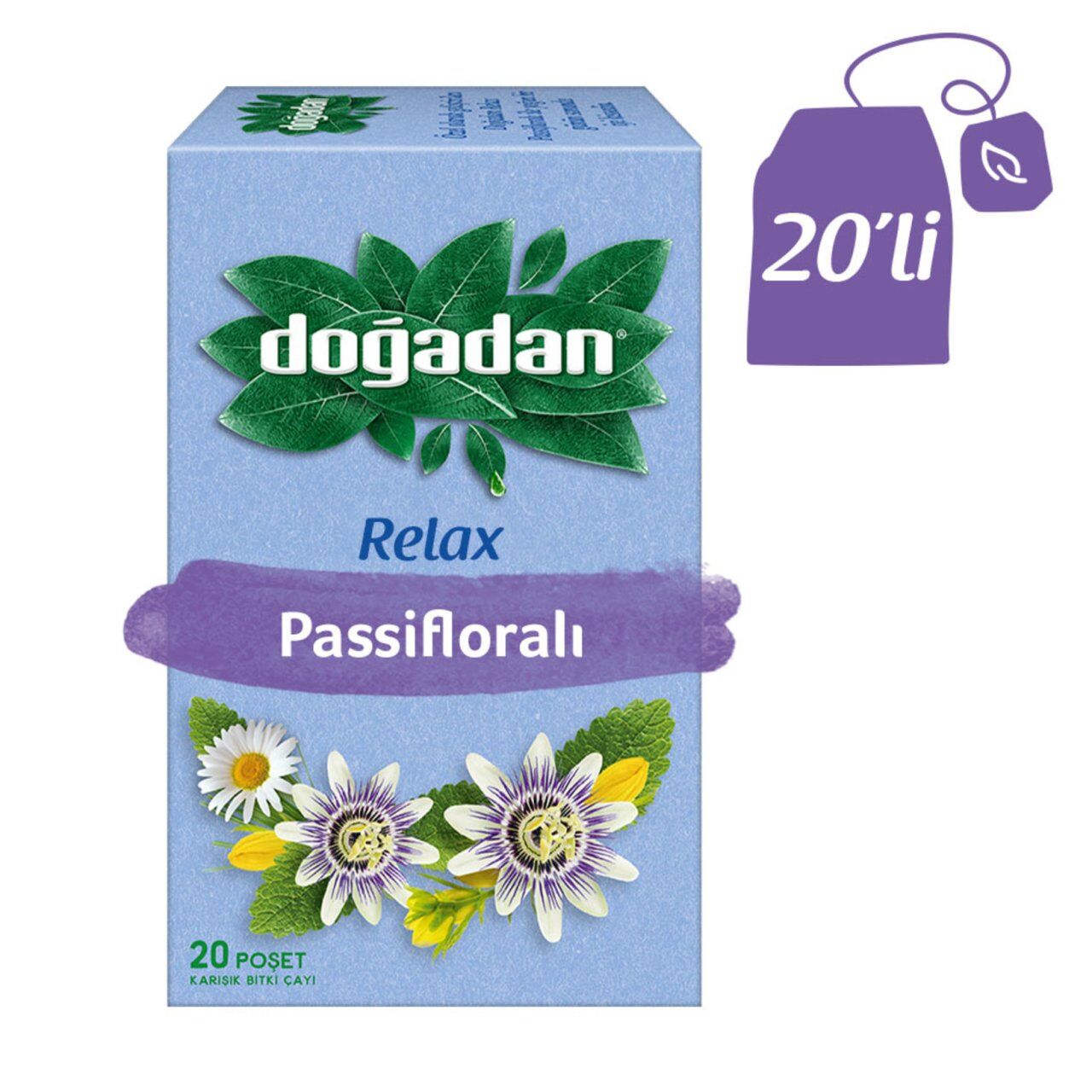 Doğadan Relax Passifloralı Bitki Çayı 20'Li