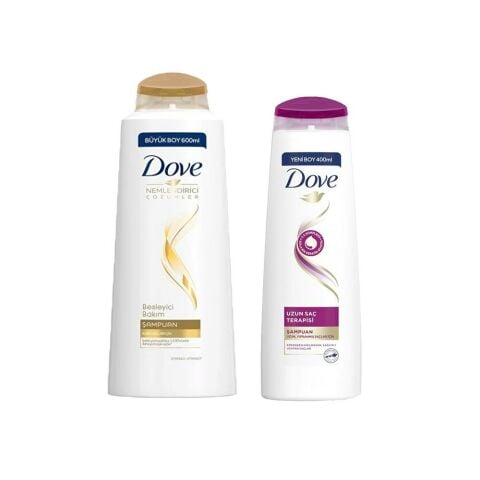 Dove Bakım Şampuanı Nemlendirici & Besleyici ve Uzun Saç Terapisi