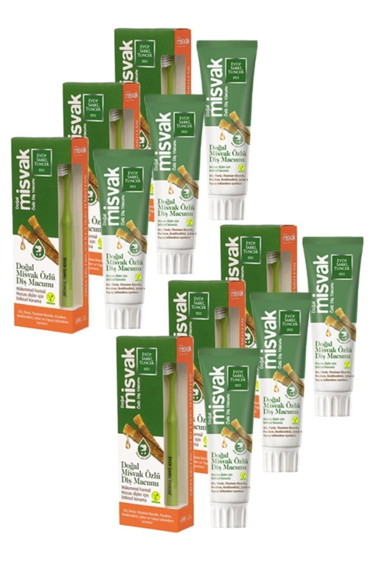 Eyüp Sabri Tuncer Diş Macunu 75 ml + Diş Fırçası Hediyeli Seti 6' lı