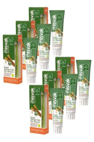 Eyüp Sabri Tuncer Diş Macunu 75 ml + Diş Fırçası Hediyeli Seti 6' lı