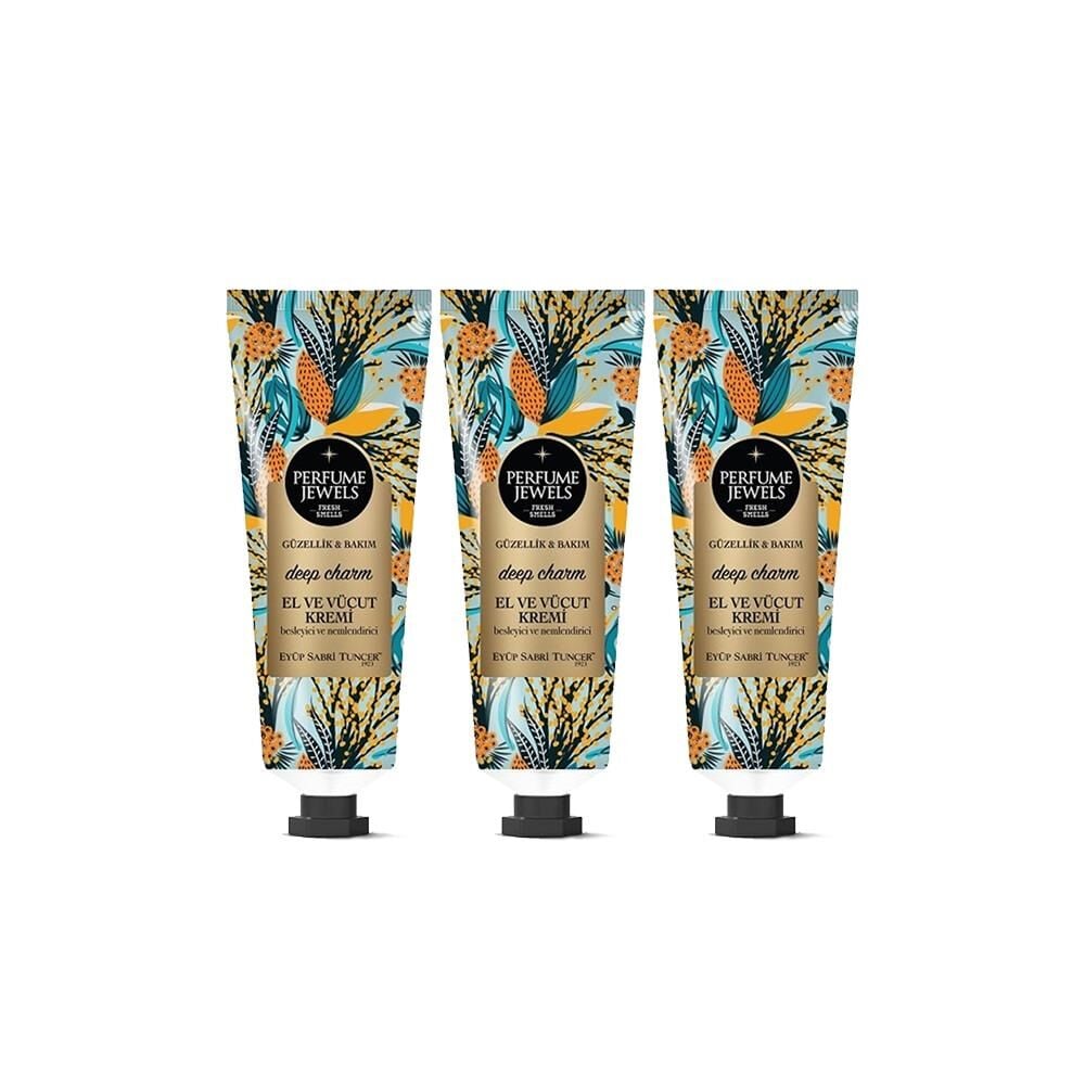 Eyüp Sabri Tuncer Perfume Jewels Deep Charm El Kremi 50 ML x 3 Adet