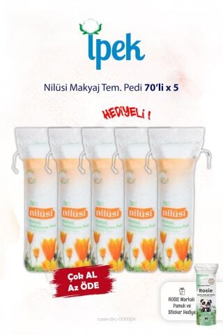 Nilüsi 70'li x 5 Makyaj Tem. Pamuğu ve Rosie