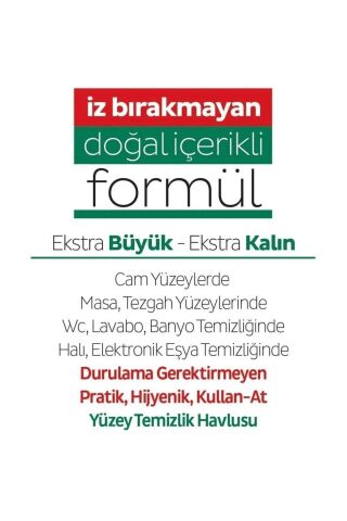 Easy Clean Yüzey Temizlik Havlusu 100' Lü X 5 Adet