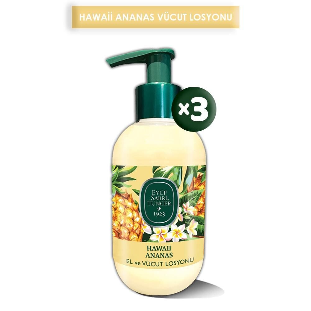Eyüp Sabri Tuncer Hawaii Ananas El ve Vücut Losyonu 280 ml x 3