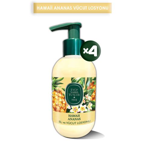 Eyüp Sabri Tuncer Hawaii Ananas El ve Vücut Losyonu 280 ml x 4