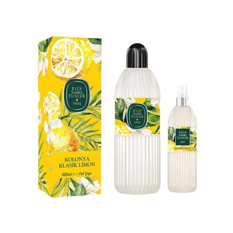 Eyüp Sabri Tuncer Klasik Limon Kolonyası 80 Derece Pet Şişe 400 ml ve 150 ml