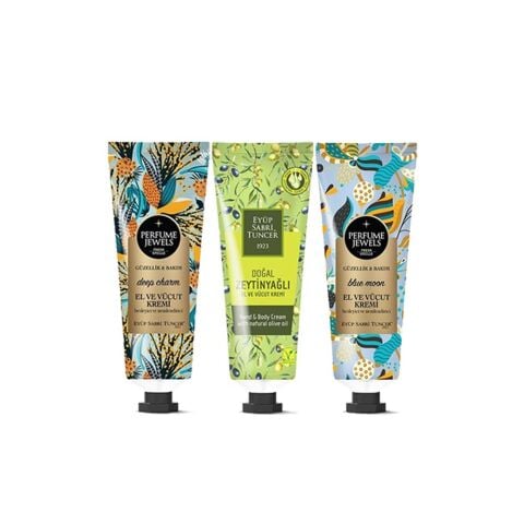 Eyüp Sabri Tuncer Perfume Jewels Deep Charm, Blue Moon, Zeytinyağlı El Kremi 50 ML