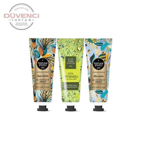 Eyüp Sabri Tuncer Perfume Jewels Deep Charm, Blue Moon, Zeytinyağlı El Kremi 50 ML