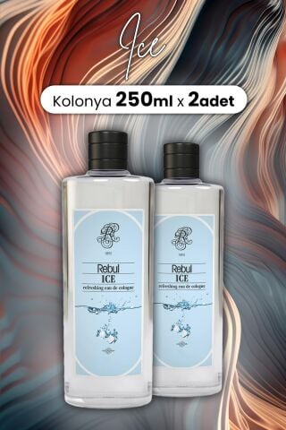 Rebul Ice Kolonya Cam Şişe 250 ml x 2 Adet
