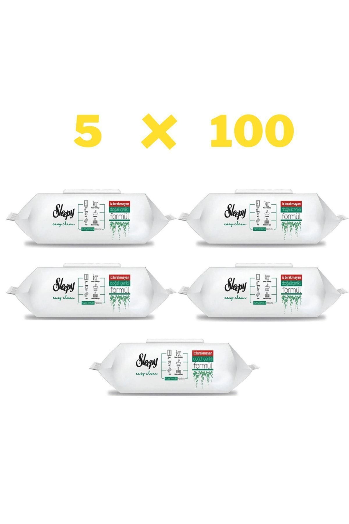 Easy Clean Yüzey Temizlik Havlusu 100 Yaprak x 5 Adet