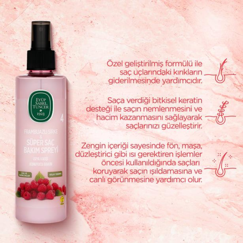 6 AL 5 ÖDE Eyüp Sabri Tuncer Frambuazlı Sirke Bakım Spreyi 210 ml ve ROSIE