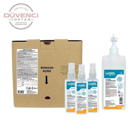 Eyüp Sabri Tuncer Labs Hijyenik El Dezenfektanı 5 Lt, 1 Lt Ve 125 Ml x 3 Adet