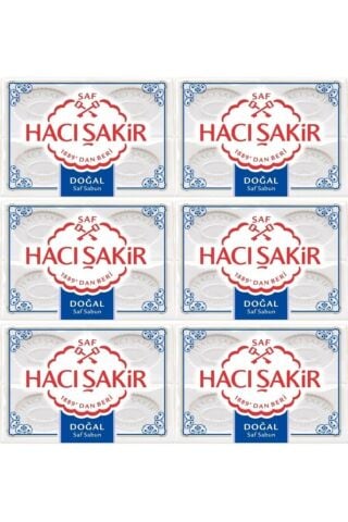 Hacı Şakir Kalıp Sabun 4'lü Doğal 600gr. X 6 Adet