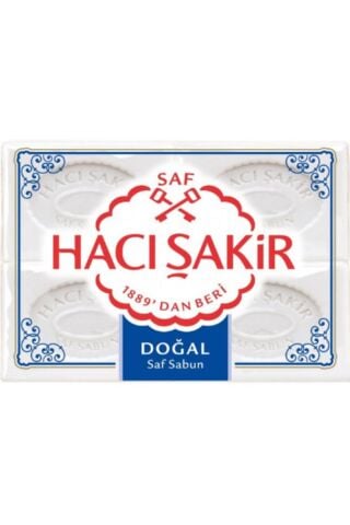 Hacı Şakir Kalıp Sabun 4'lü Doğal 600gr. X 6 Adet