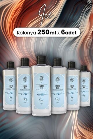Rebul Ice Kolonya Cam Şişe 250 ml x 6 Adet