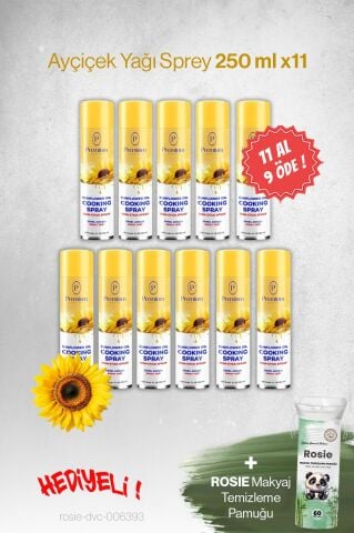 Premium 11 AL 9 ÖDE, 250 ML Ayçiçek Yağı Sprey, Hediyeli