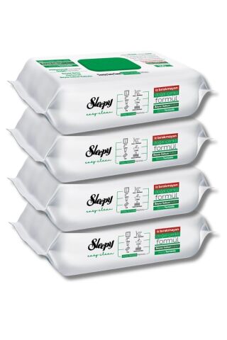 Sleepy Easy Clean Beyaz Sabun Katkılı Yüzey Temizlik Havlusu 4x100 (400 YAPRAK)
