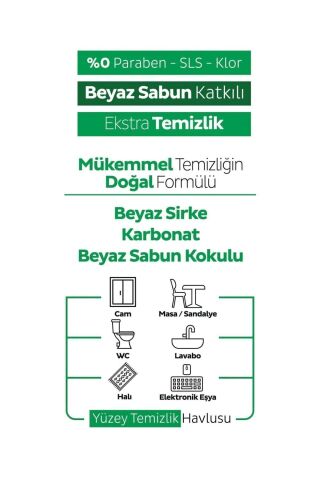 Sleepy Easy Clean Beyaz Sabun Katkılı Yüzey Temizlik Havlusu 4x100 (400 YAPRAK)