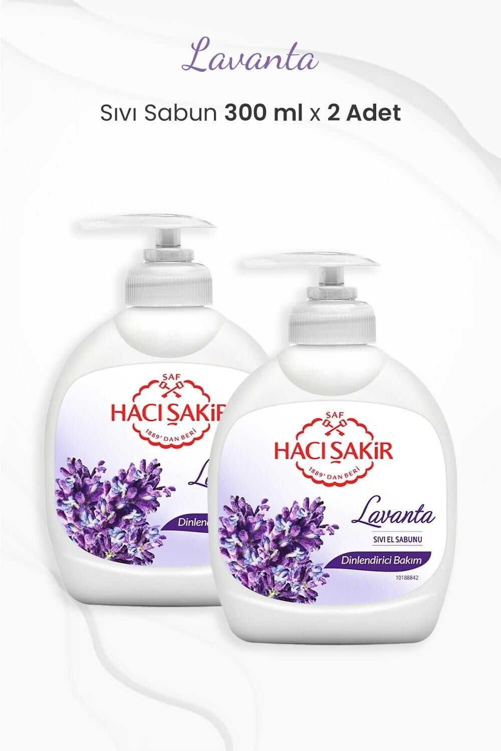 Hacı Şakir Lavanta Dinlendirici Sıvı Sabun 300 ml x 2 Adet