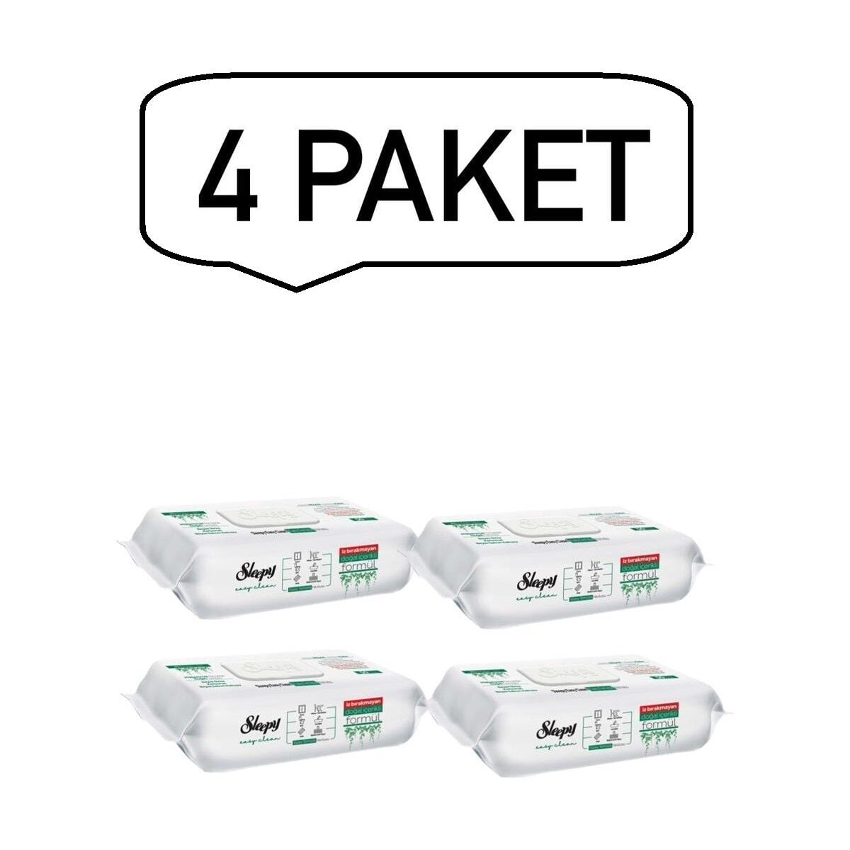 Sleepy Easy Clean Yüzey Temizlik Havlusu 100 Yaprak (4 Adet)