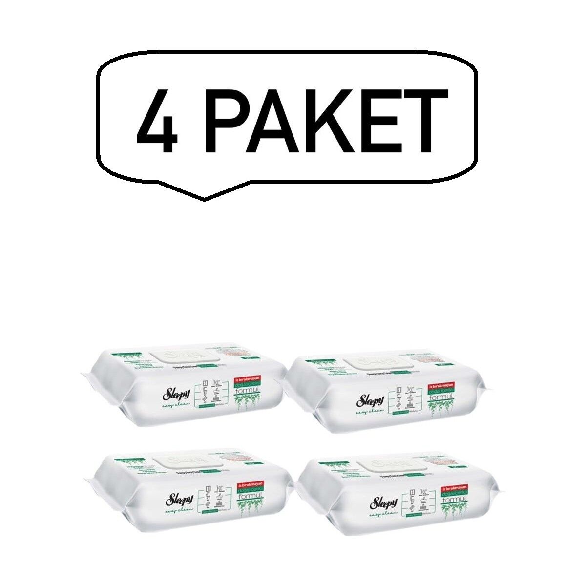 Sleepy Easy Clean Yüzey Temizlik Havlusu 100 Yaprak (4 Adet)