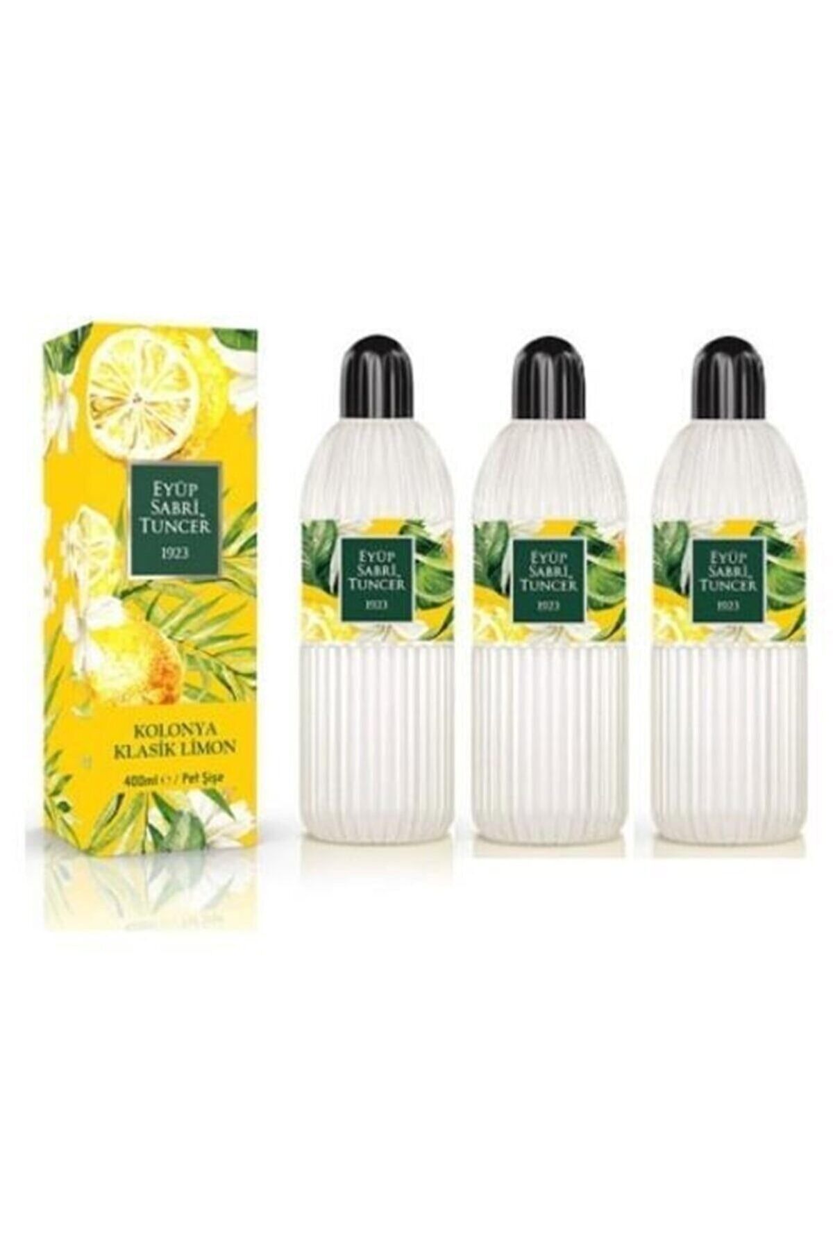 Eyüp Sabri Tuncer Klasik Limon Kolonyası 80 Derece Pet Şişe 400 ml x 3 Adet