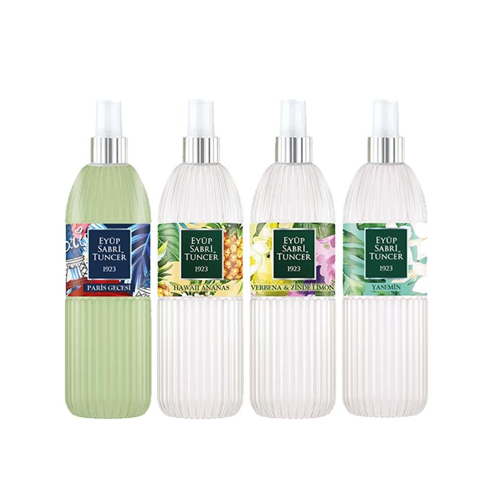 Eyüp Sabri Tuncer Kolonya Seti, Paris Gecesi,  Hawaii Ananas, Verbena & Zinde,Yasemin 150 ml