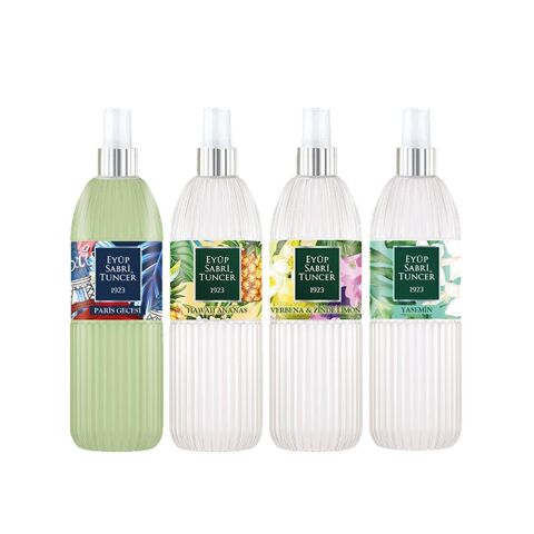 Eyüp Sabri Tuncer Kolonya Seti, Paris Gecesi,  Hawaii Ananas, Verbena & Zinde,Yasemin 150 ml