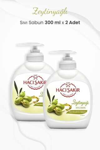 Hacı Şakir Zeytinyağlı Nemlendirici Sıvı Sabun 300 ml x 2 Adet