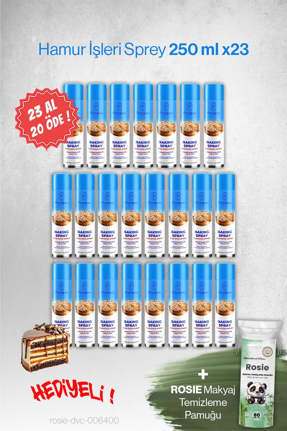 23 AL 20 ÖDE Hamur İşleri Sprey Premium 250 ML Hediyeli