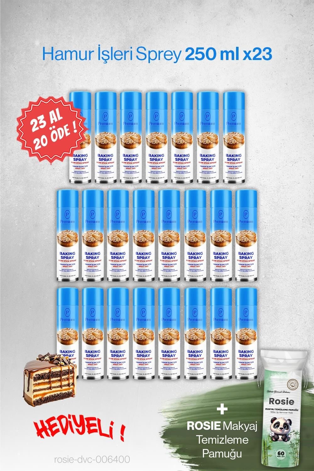 23 AL 20 ÖDE Hamur İşleri Sprey Premium 250 ML Hediyeli