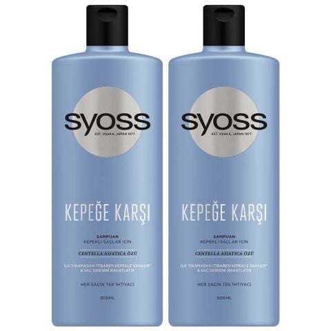 Syoss Kepeğe Karşı Şampuan 500 ml x 2 Adet