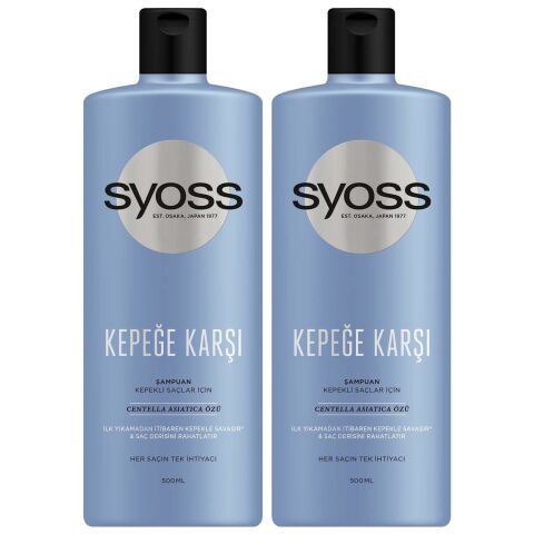 Syoss Kepeğe Karşı Şampuan 500 ml x 2 Adet