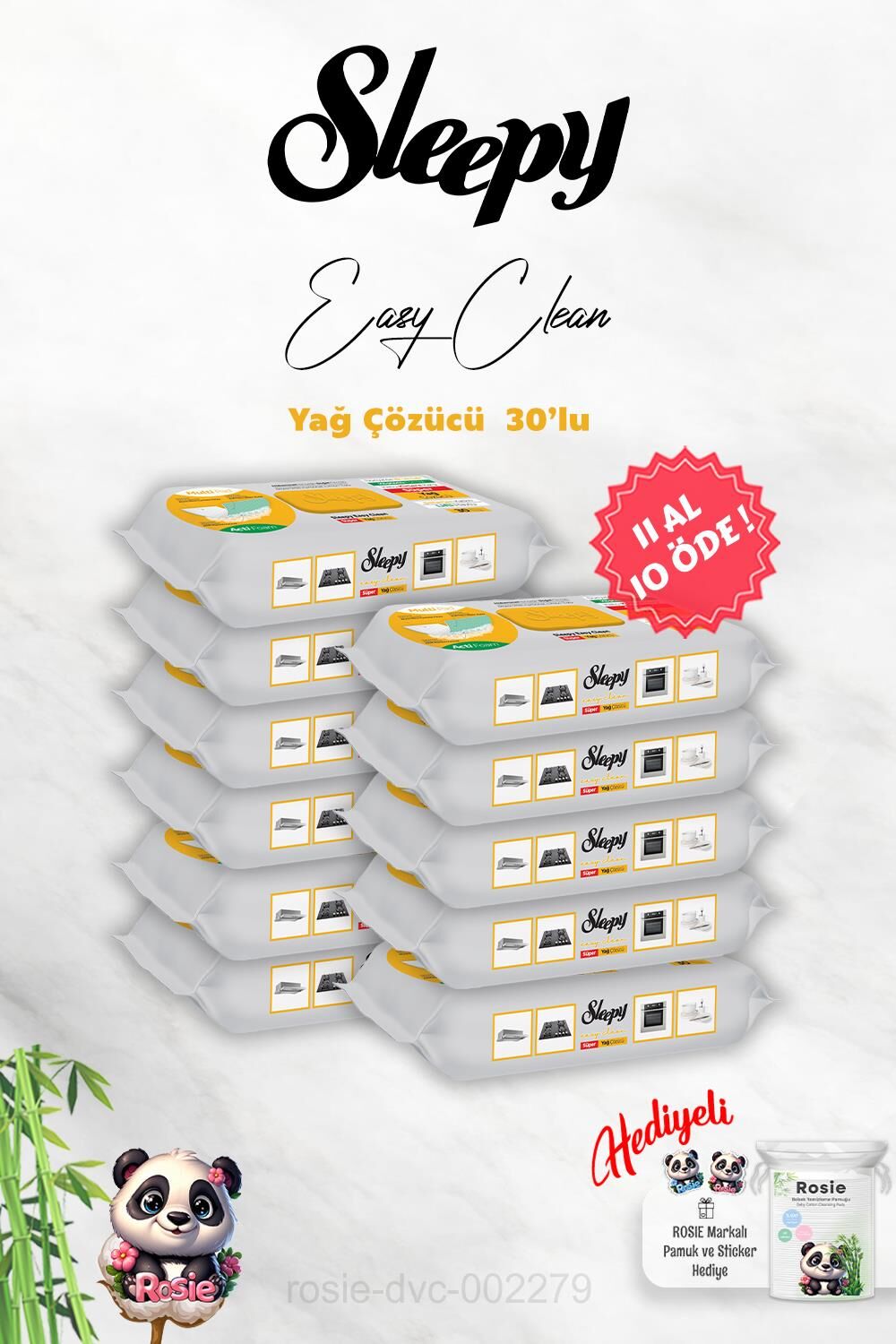 Sleepy 11 AL 10 ÖDE Yağ Çözücü 30'lu ve Rosie Hediye