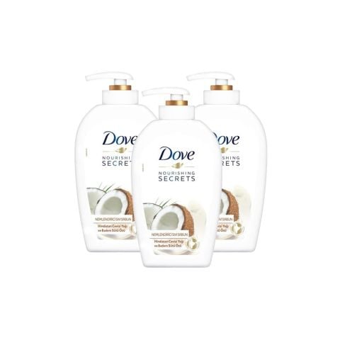 Dove Hindistan Cevizi Yağı ve Badem Sütü Özlü Nemlendiricili Sıvı Sabun x 3