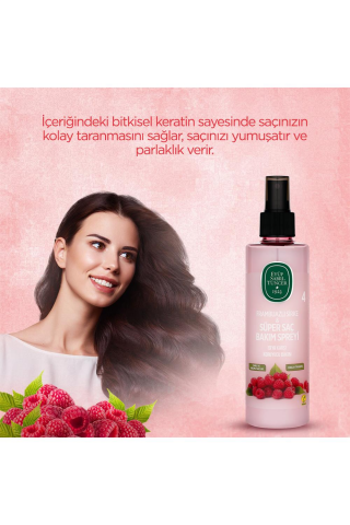 Eyüp Sabri Tuncer Frambuazlı Sirke Saç Spreyi 210 ml, Şampuan 500 ml,Saç Toniği 500 ml ve ROSIE