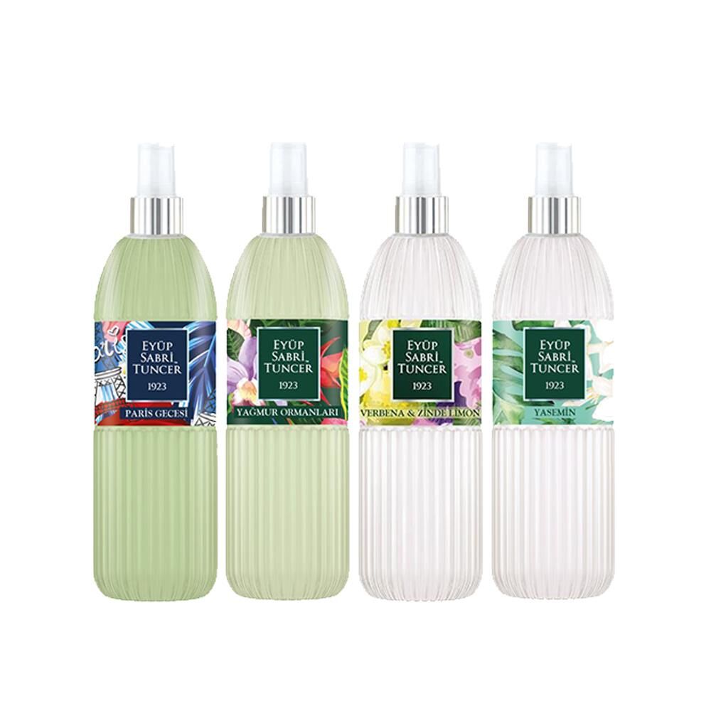Eyüp Sabri Tuncer Kolonya Seti, Paris Gecesi, Verbena & Zinde, Yasemin,Yağmur Ormanları 150 ml
