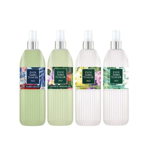 Eyüp Sabri Tuncer Kolonya Seti, Paris Gecesi, Verbena & Zinde, Yasemin,Yağmur Ormanları 150 ml
