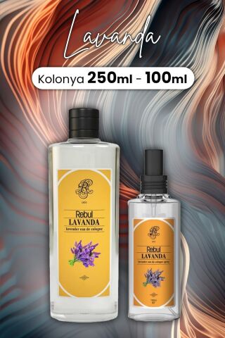 Rebul Lavanta Cam Şişe Kolonya 250 ml ve 100 ml