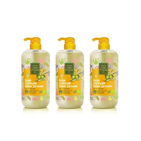 Eyüp Sabri Tuncer Doğal Zeytinyağlı Bebek Şampuanı 600 ml x 3