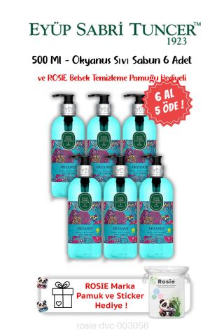 Okyanus 6 AL 5 ÖDE Sıvı Sabun 500 ML ve ROSIE Hediyeli