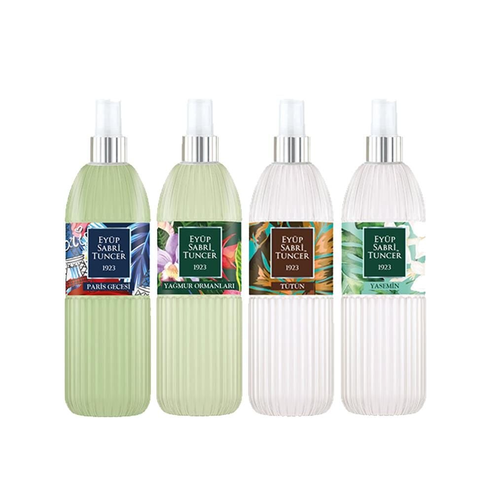 Eyüp Sabri Tuncer Kolonya Seti, Paris Gecesi, Yasemin, Yağmur Ormanları, Tütün Kolonyası 150 ml