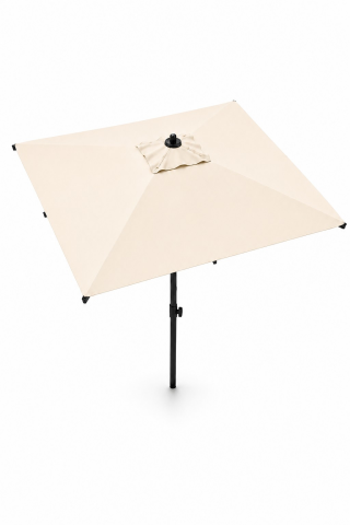 Alubrella Güneş Şemsiyesi Kare, 210 CM, Krem Rengi Su Geçirmez Kumaş, Bidonsuz