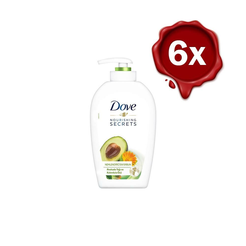 Dove Avokado Yağı ve Kalendula Özlü Nemlendiricili Sıvı Sabun x 6