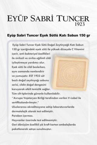 Eyüp Sabri Tuncer Eşek Sütlü Katı Sabun 150 gr 5 Al 4 Öde ve Rosie Pamuk