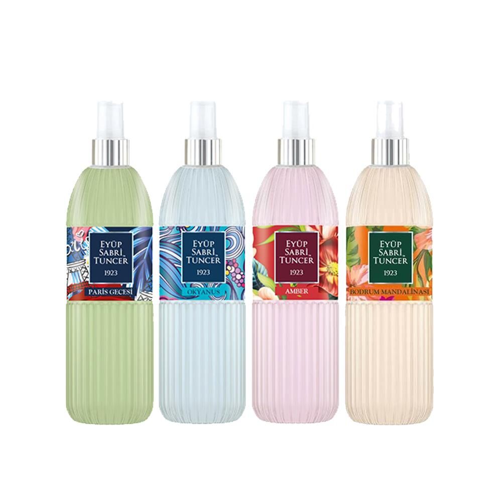 Eyüp Sabri Tuncer Kolonya Seti, Paris Gecesi, Amber, Bodrum Mandalinası, Okyanus 150 ml